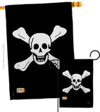 Richard Worley - Pirate Coastal Vertical Impressions Decorative Flags HG107038 Made In USA