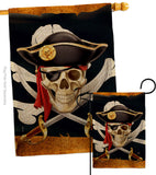 Pirate Life - Pirate Coastal Vertical Impressions Decorative Flags HG107068 Made In USA