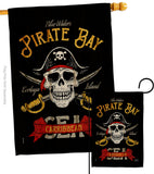 Pirate Bay - Pirate Coastal Vertical Impressions Decorative Flags HG137377 Made In USA