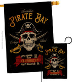 Pirate Bay - Pirate Coastal Vertical Impressions Decorative Flags HG137377 Made In USA