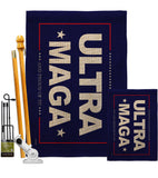 Blue Ultra Maga - Patriotic Americana Horizontal Impressions Decorative Flags HG170274 Made In USA