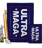 Blue Ultra Maga - Patriotic Americana Horizontal Impressions Decorative Flags HG170274 Made In USA