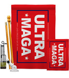 Red Ultra Maga - Patriotic Americana Horizontal Impressions Decorative Flags HG170275 Made In USA