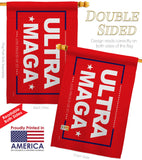 Red Ultra Maga - Patriotic Americana Horizontal Impressions Decorative Flags HG170275 Made In USA