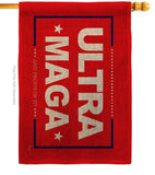 Red Ultra Maga - Patriotic Americana Horizontal Impressions Decorative Flags HG170275 Made In USA