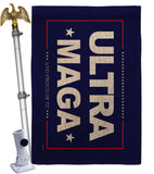 Blue Ultra Maga - Patriotic Americana Horizontal Impressions Decorative Flags HG170274 Made In USA