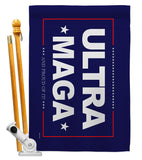 Blue Ultra Maga - Patriotic Americana Horizontal Impressions Decorative Flags HG170274 Made In USA