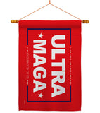 Red Ultra Maga - Patriotic Americana Horizontal Impressions Decorative Flags HG170275 Made In USA