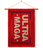 Red Ultra Maga - Patriotic Americana Horizontal Impressions Decorative Flags HG170275 Made In USA