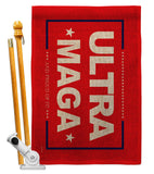 Red Ultra Maga - Patriotic Americana Horizontal Impressions Decorative Flags HG170275 Made In USA