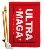 Red Ultra Maga - Patriotic Americana Horizontal Impressions Decorative Flags HG170275 Made In USA