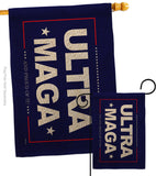 Blue Ultra Maga - Patriotic Americana Horizontal Impressions Decorative Flags HG170274 Made In USA