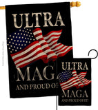 Maga And Proud - Patriotic Americana Vertical Impressions Decorative Flags HG170276 Made In USA