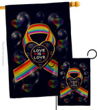 My Love Is Love - Pride Inspirational Vertical Impressions Decorative Flags HG190106 Made In USA