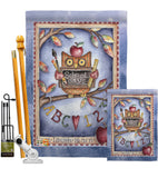 Owl Live Laugh Learn - School & Education Special Occasion Vertical Impressions Decorative Flags HG115107 Made In USA
