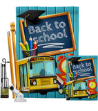 Welcome Back to School - School & Education Special Occasion Vertical Impressions Decorative Flags HG137158 Made In USA