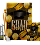 Grad Party - School & Education Special Occasion Vertical Impressions Decorative Flags HG192603 Made In USA