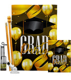 Grad Party - School & Education Special Occasion Vertical Impressions Decorative Flags HG192603 Made In USA