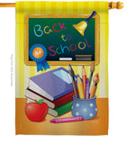 Back to School - School & Education Special Occasion Vertical Impressions Decorative Flags HG115074 Imported