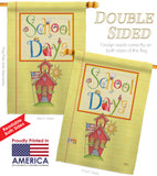 School Days - School & Education Special Occasion Vertical Impressions Decorative Flags HG115105 Made In USA