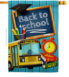 Welcome Back to School - School & Education Special Occasion Vertical Impressions Decorative Flags HG137158 Made In USA