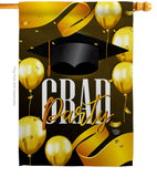 Grad Party - School & Education Special Occasion Vertical Impressions Decorative Flags HG192603 Made In USA