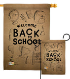 Welcome Back - School & Education Special Occasion Vertical Impressions Decorative Flags HG115106 Made In USA