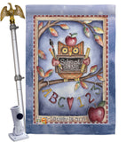 Owl Live Laugh Learn - School & Education Special Occasion Vertical Impressions Decorative Flags HG115107 Made In USA