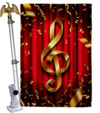 Clef - School & Education Special Occasion Vertical Impressions Decorative Flags HG115244 Made In USA