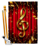 Clef - School & Education Special Occasion Vertical Impressions Decorative Flags HG115244 Made In USA