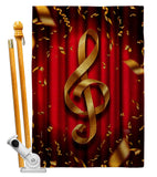 Clef - School & Education Special Occasion Vertical Impressions Decorative Flags HG115244 Made In USA