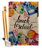 School Year Ready - School & Education Special Occasion Vertical Impressions Decorative Flags HG115261 Made In USA