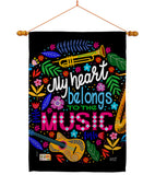 Belongs to Music - School & Education Special Occasion Vertical Impressions Decorative Flags HG137195 Made In USA