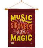 Music Strong - School & Education Special Occasion Vertical Impressions Decorative Flags HG192195 Made In USA