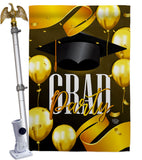 Grad Party - School & Education Special Occasion Vertical Impressions Decorative Flags HG192603 Made In USA