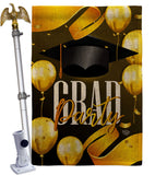 Grad Party - School & Education Special Occasion Vertical Impressions Decorative Flags HG192603 Made In USA