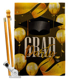 Grad Party - School & Education Special Occasion Vertical Impressions Decorative Flags HG192603 Made In USA