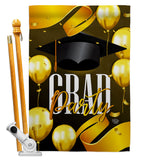 Grad Party - School & Education Special Occasion Vertical Impressions Decorative Flags HG192603 Made In USA