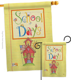 School Days - School & Education Special Occasion Vertical Impressions Decorative Flags HG115105 Made In USA