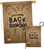 Welcome Back - School & Education Special Occasion Vertical Impressions Decorative Flags HG115106 Made In USA