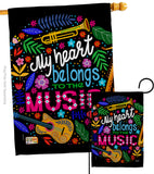 Belongs to Music - School & Education Special Occasion Vertical Impressions Decorative Flags HG137195 Made In USA