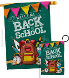 Welcome Back - School & Education Special Occasion Vertical Impressions Decorative Flags HG192213 Made In USA