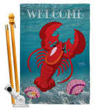 Lobster - Sea Animals Coastal Vertical Impressions Decorative Flags HG107026 Made In USA