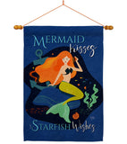 Mermaid Kiess - Sea Animals Coastal Vertical Impressions Decorative Flags HG107070 Made In USA