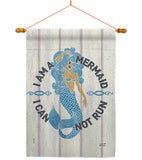I Am Mermaid - Sea Animals Coastal Vertical Impressions Decorative Flags HG137535 Made In USA