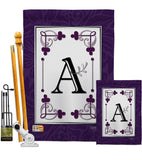 Classic A Initial - Simply Beauty Interests Vertical Impressions Decorative Flags HG130001 Made In USA