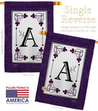 Classic A Initial - Simply Beauty Interests Vertical Impressions Decorative Flags HG130001 Made In USA