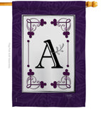 Classic A Initial - Simply Beauty Interests Vertical Impressions Decorative Flags HG130001 Made In USA