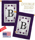 Classic B Initial - Simply Beauty Interests Vertical Impressions Decorative Flags HG130002 Made In USA