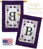 Classic B Initial - Simply Beauty Interests Vertical Impressions Decorative Flags HG130002 Made In USA